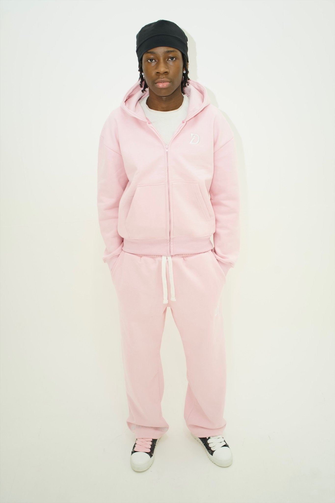 Zip Up Hoodie - Pink - Davinci.oat