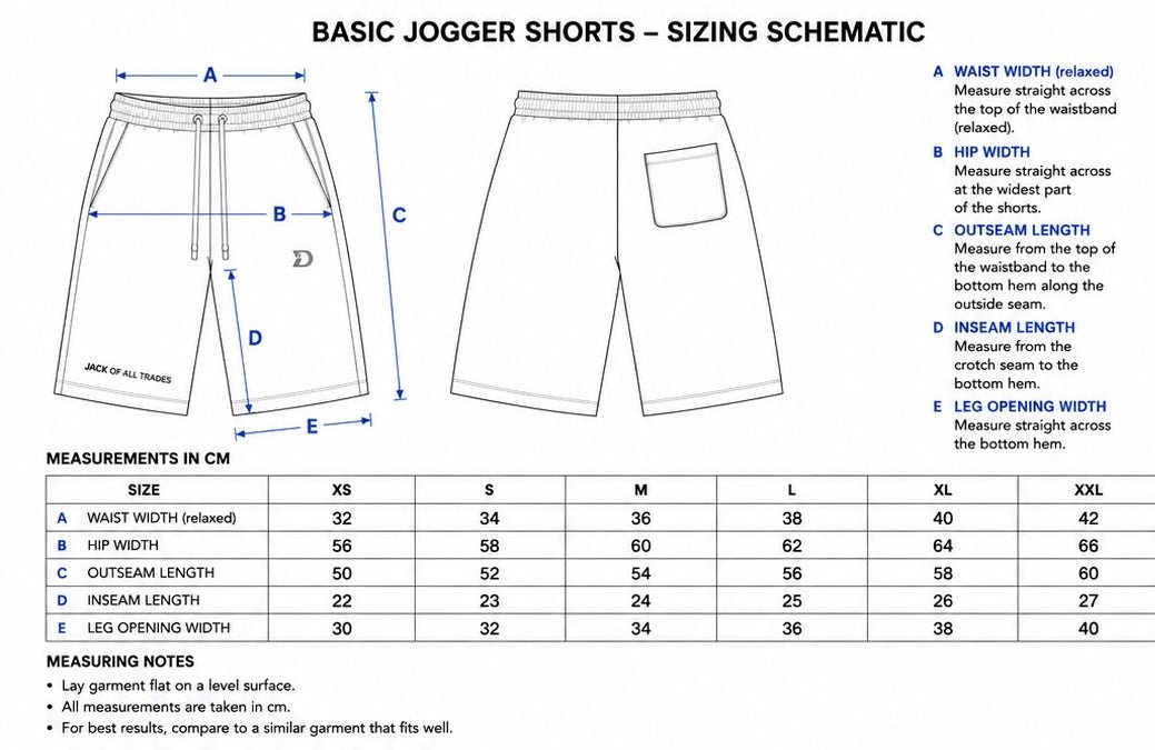 Basic Jogger Shorts - Davinci.oat