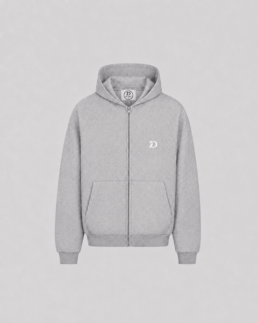 Basic Zip Up Hoodie - Davinci.oat